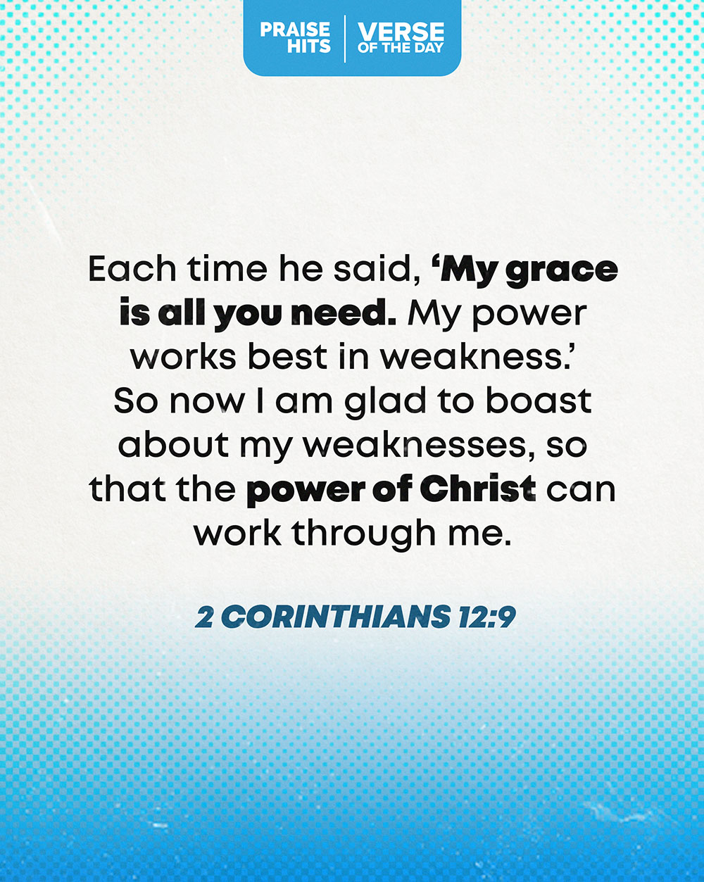 YOUR VERSE FOR TODAY