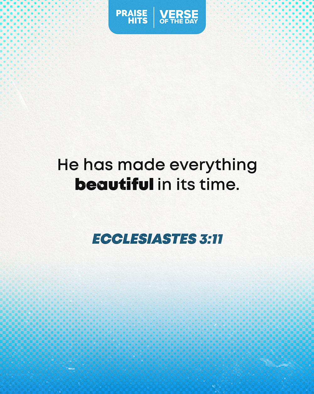 YOUR VERSE FOR TODAY