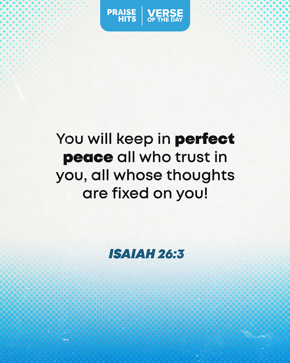 YOUR VERSE FOR TODAY