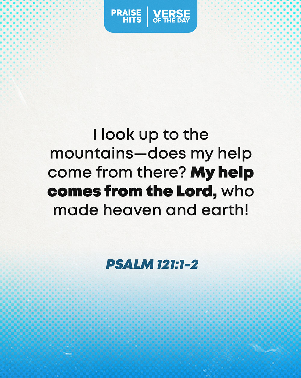 YOUR VERSE FOR TODAY